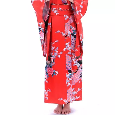 Japanese Kimono Costume Geisha Yukata Long Kimono Robe • £25.45