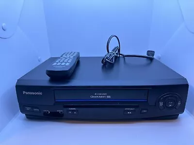 Panasonic PV-4021 Omnivision VHS Recorder 4-Head VCR TESTED W/ Remote Blue Line • $64.99