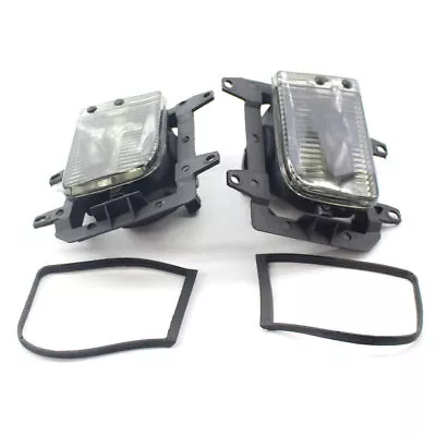 Fit For BMW E30 3-Series 85-93 ABS Front Bumper Smoke Fog Light Lens Kit 2Pcs • $86.33