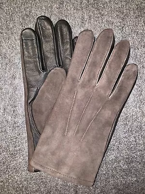 Banana Republic GOAT SUEDE AND LEATHER Merino Wool Lined Gloves • $45