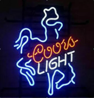  Cowboy Real Glass Neon Sign Beer Bar Sign Vintage Style 17  • $130.79