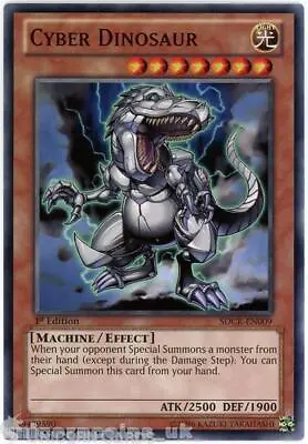 SDCR-EN009 Cyber Dinosaur 1st Edition Mint YuGiOh Card • £0.99