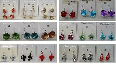 A-24 Wholesale Jewelry Lot 10 Pairs Mixed Style French Clip Drop Fashion Earring • $9.99