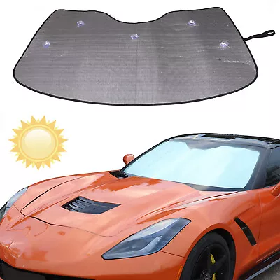 Custom Fit For 2014-2019 Corvette C7 Windshield Sun Shade Interior Protection • $20.99