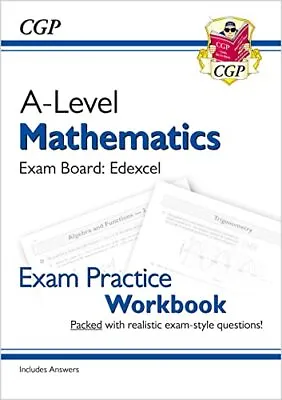 A-Level Maths For Edexcel: Year 1 & 2 Exam Practice Workbook: Id... By CGP Books • £3.59