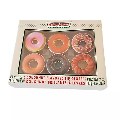 Krispy Kreme Doughnuts Flavored Lip Glosses 6 Doughnut Flavor Pack Sealed RARE • $19.95