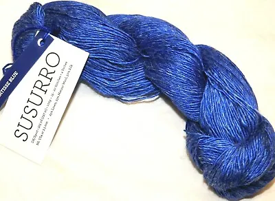 MATISSE Blue 100g 325yd Malabrigo SUSURRO Luxury SILK+LINEN+MERINO Sport/DK Yarn • $24.99