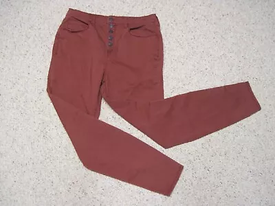 Mudd Womans Size 15 Button Fly High Rise Jegging Plum Maroon • $14