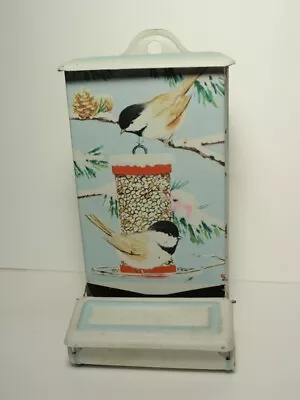 Vtg Jasco Hong Kong Winter Bird Feeder Tin Metal Wall Mount Matchbox Holder • $14