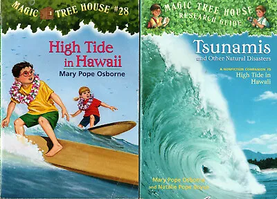 Magic Tree House #28 Set - High Tide In Hawaii And Research Guide • $5.99