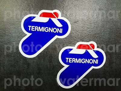 2x Termignoni BLUE Decals Sticker MotoGP Aufkleber Autocollant Adesivi Roma • $5.50
