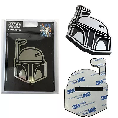 New Star Wars Boba Fett 3-D Chrome Plastic Auto Car Truck Emblem Decal Sticker • $10.70