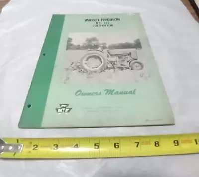 Massey-Ferguson No. 122 Cultivator Owner's Manual (Original) (Used) (XT) • $9.99