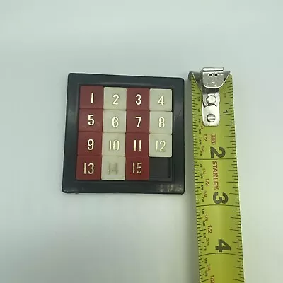 Vintage Sliding Number Puzzle 1950's Red & White • $19.99