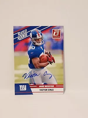 2010 Donruss Rated Rookie Victor Cruz Autograph • $30