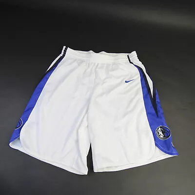 Dallas Mavericks Nike NBA Authentics Practice Shorts Men's White/Blue Used • $20.12