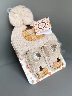 Halloween Baby Hat And Sock Set Pumpkin NEWBORN 0-6 Months Autumn Gift TK Maxx • £12.99