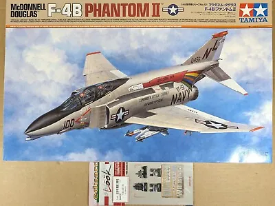 Tamiya 1/48 - F-4B PHANTOM II Model Kit + Eduard Extra 3D Cockpit - Free Post • £84.99