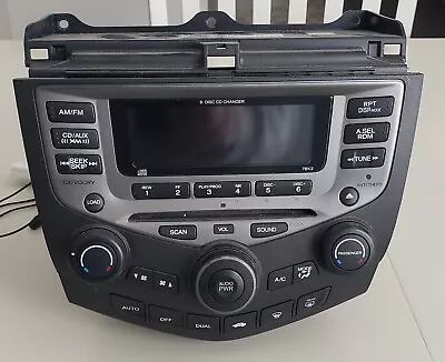 03-07 Honda Accord Oem Am Fm Radio Stereo Cd Player With Bluetooth Adapter • $120