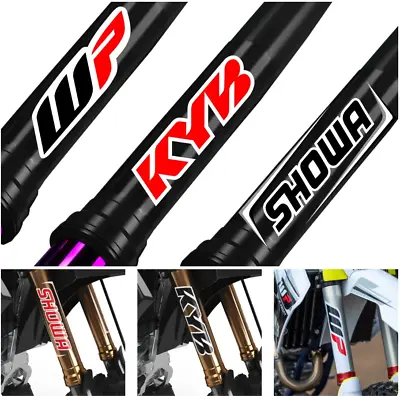 Dirt Bike Fork Suspension Decals Stickers WP SHOWA KYB Reflective Waterproof • $16.99