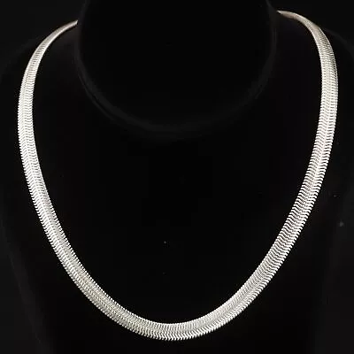 Sterling Silver - ITALY MILOR 8mm Snake Chain 20  Necklace - 25.5g • $2.99