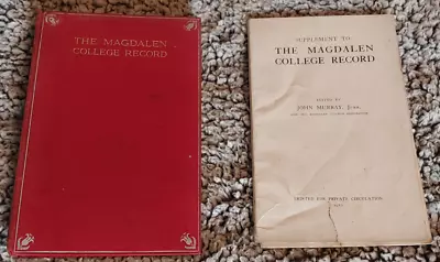 The Magdalen College Record & Supplement John Murray 1909 • £10