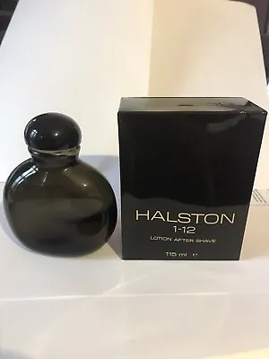 VINTAGE Halston 1-12 Lotion After Shave MADE IN FRANCE 3.9 Fl Oz ( 115 Ml ) • $20