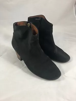 Isabel Marant Black Suede Dicker Boots In Black Size 36 $565 • $98