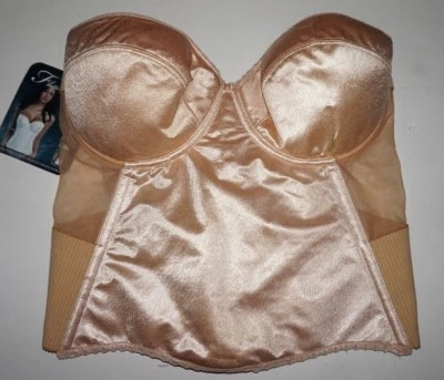 £78.32 • Buy Flattering Me Low Back Longline Bustier Bra 40DD Strapless Shapeware Ultra Firm