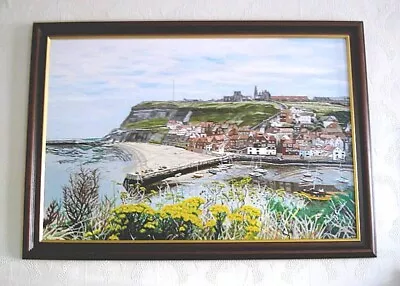 Original Signed Oil Painting Of  Whitby Harbour  By Audrey Greaves • £449
