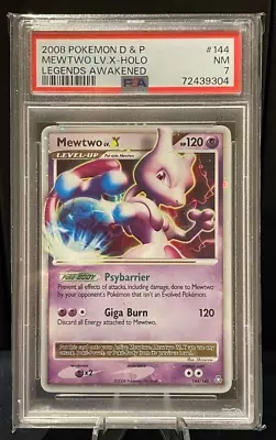 Mewtwo LV. X Legends Awakened 144/146 PSA 8 • $65