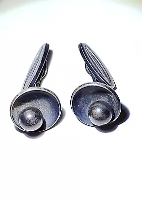 Hans Hansen Signed H & H 925 Sterling Silver Cufflinks 15 Grams • $85