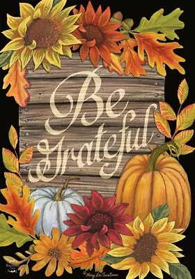 Be Grateful Fall Pumpkin Thanksgiving Halloween Mini Window Garden Yard Flag New • $8.97