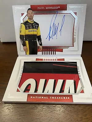 Paul Menard 2021 National Treasures Sheet Metal Signature Booklet #21/25  AUTO • $115