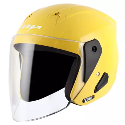 Vega Lark Yellow Open Face Helmet • $103.04