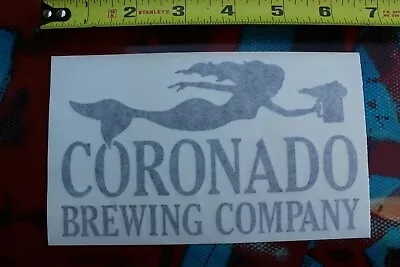 CORONADO Brewing Company Beer Mermaid V18a Vintage Surfing Sticker Window DECAL • $24