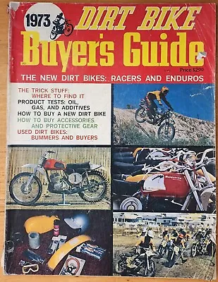 Dirt Bike 1973 Buyer's Guide Vintage Motocross Magazine MX New Bikes • $56.25