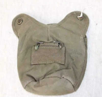 Original Early Vietnam War Us Army Canteen Cover- Dated 1951 • $24.99