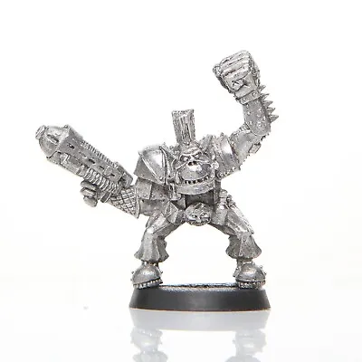 Warhammer 40K - Space Ork NOBZ WARBIKE BOSS - METAL - (1989 Orks Rogue Trader) • £24