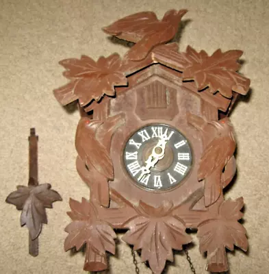 Vintage Black Forest German Cuckoo Clock - Parts Or Repair • $29.99