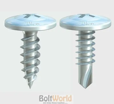 Wafer Head Drywall / Dry Lining Screws Self Drilling Or Sharp Point Zinc Plated • £4.87