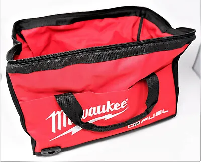 MILWAUKEE FUEL TOOL BAG 16x10x11  RED WITH BLACK HOLDS UP TO 4 TOOLS+ - NEW • $14.99