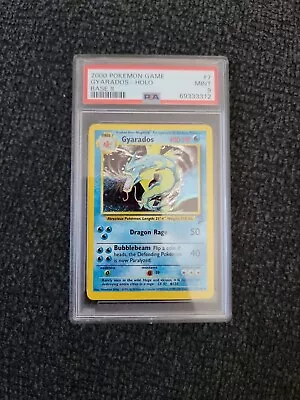 $80 • Buy Pokémon Base Set 2 Unlimited Holo Finish Gyrados 7/130 - PSA 9! Mint! PK808