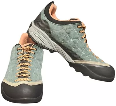 Scarpa Zen Pro Nile Mens 8.5 Womens 9.5 Blue/Salmon Climbing Hiking Shoes Unisex • £46.32