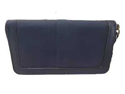 TARGET Merona Navy Blue Woman's Zipper Wallet 8.5  X 4.5  NEW  • $16.99