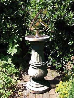 Pedestal Armillary 133cm Stone Garden Sundial • £899.99