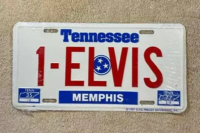 1 ELVIS Presley Vintage Tennessee Booster License Plate Memphis Graceland • $29.99