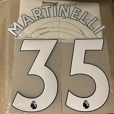 $14.51 • Buy Martinelli 35 2017 - 2019 Official Premier League Name & Number Player Size
