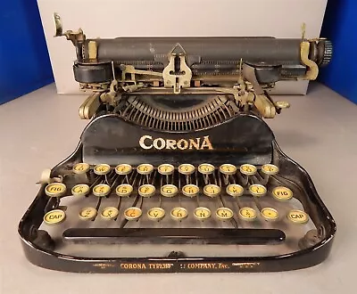 Vintage 1915 Smith Corona Typewriter Serial Number 598692 • $50