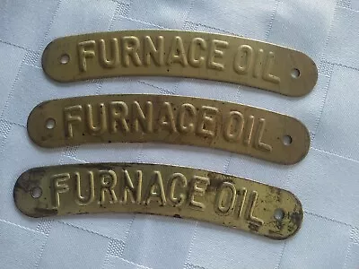 3 NOS Vtg Furnace Oil Atlantic Richfield Brass GAS STATION Can-Pump Tank TAG • $27.77